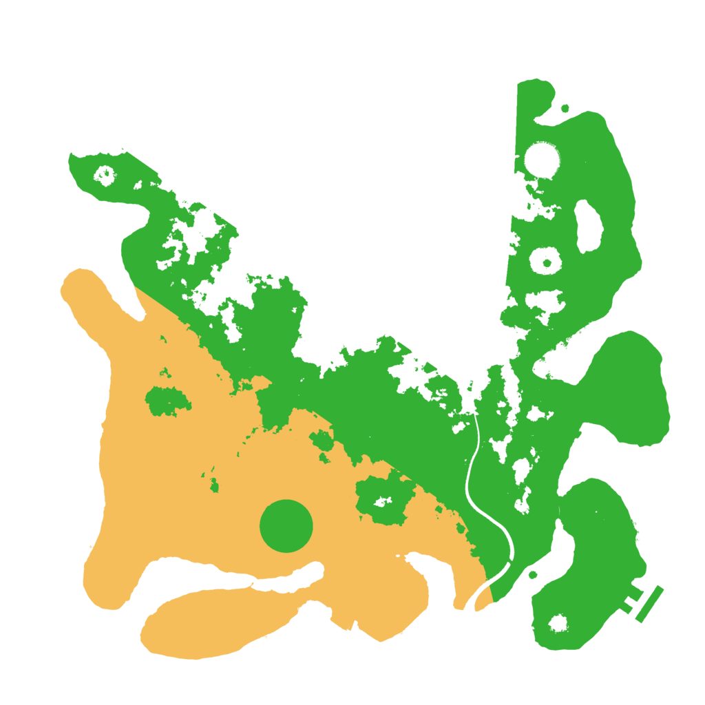 Biome Rust Map: Procedural Map, Size: 3500, Seed: 94126759