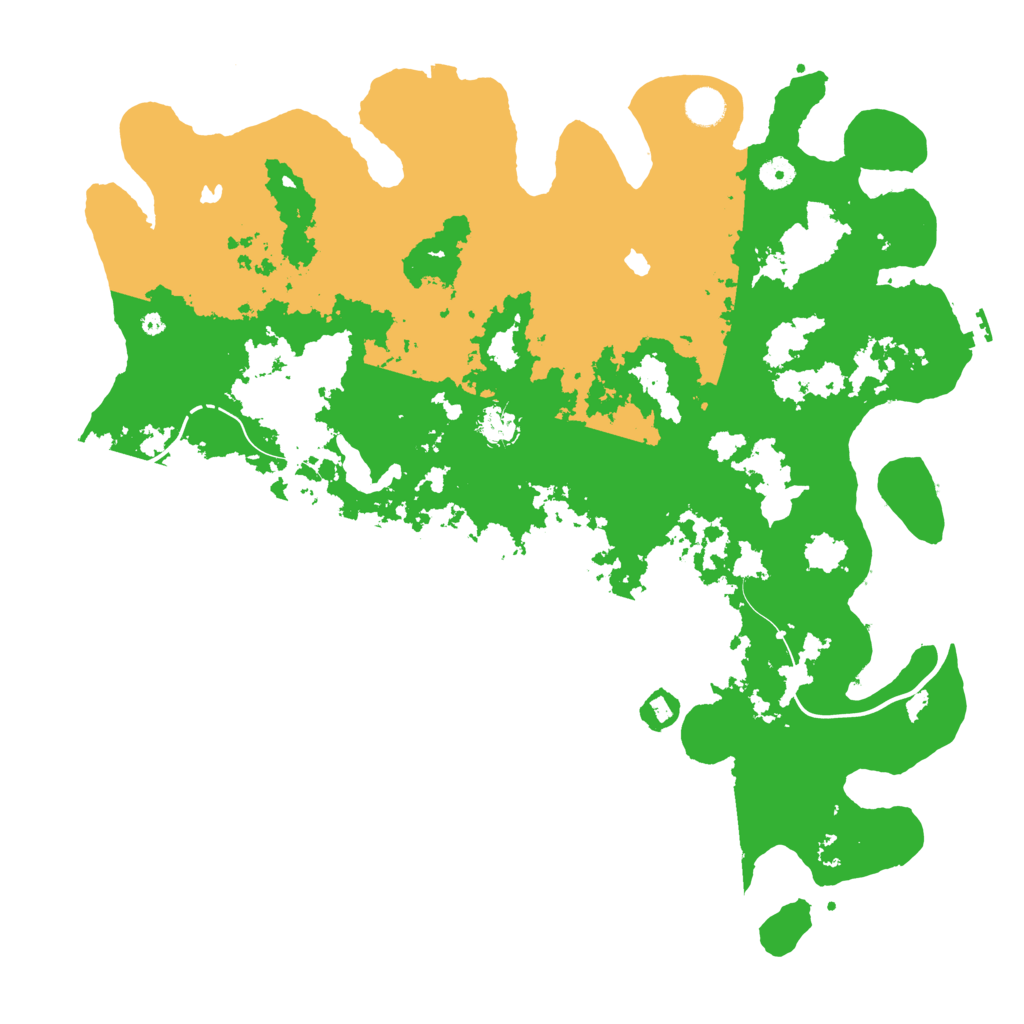 Biome Rust Map: Procedural Map, Size: 4600, Seed: 170420254