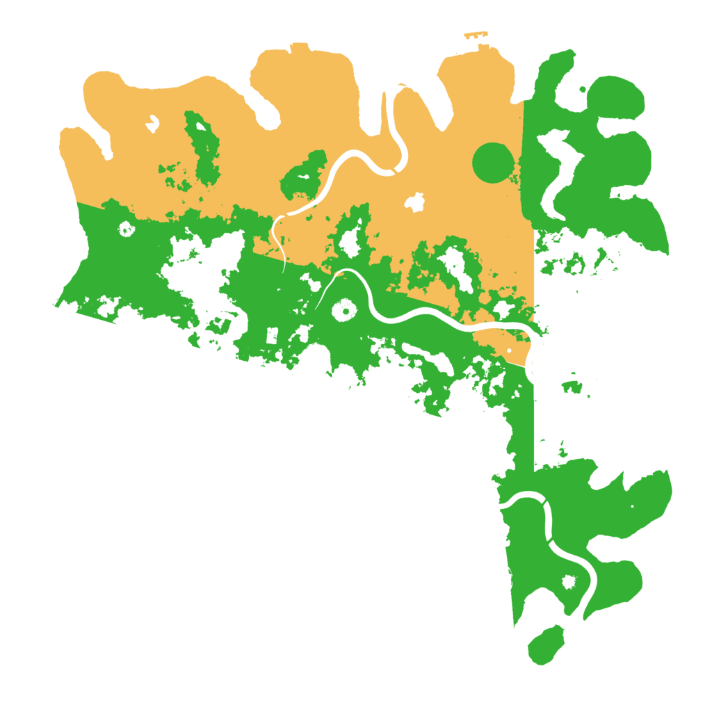 Biome Rust Map: Procedural Map, Size: 4600, Seed: 170420254