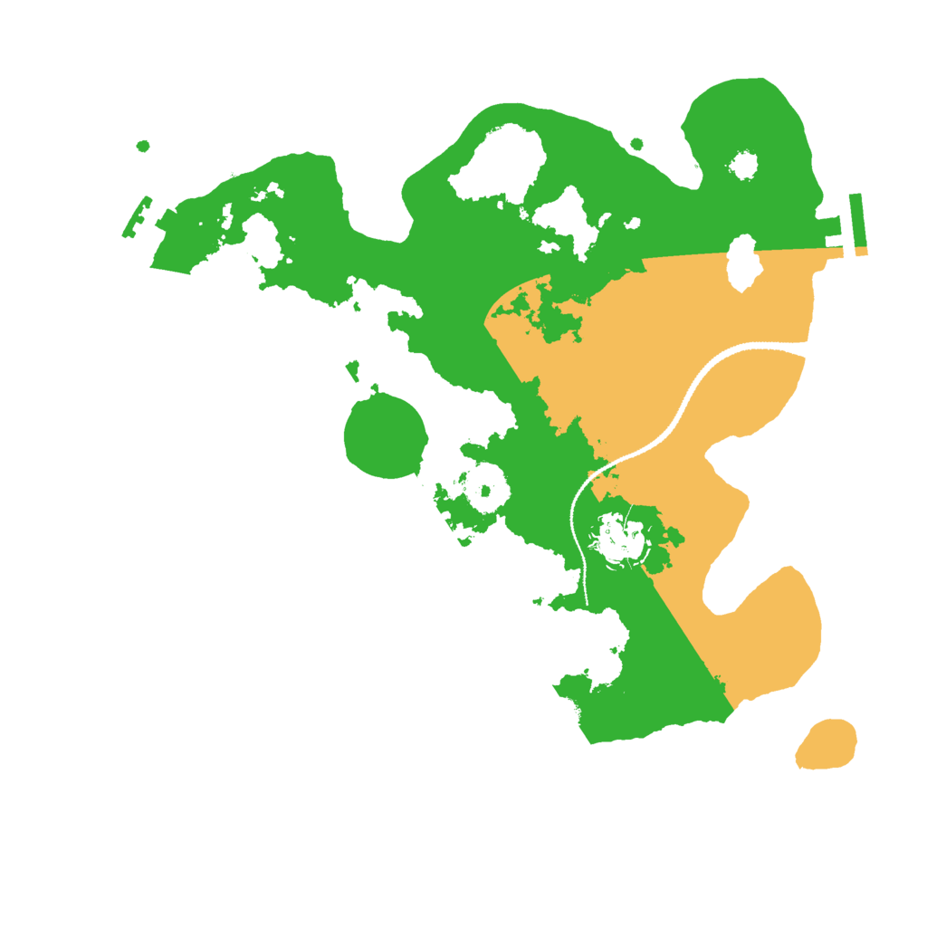 Biome Rust Map: Procedural Map, Size: 3000, Seed: 23520