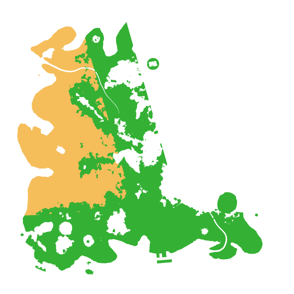 Biome Rust Map: Procedural Map, Size: 4000, Seed: 1236454996