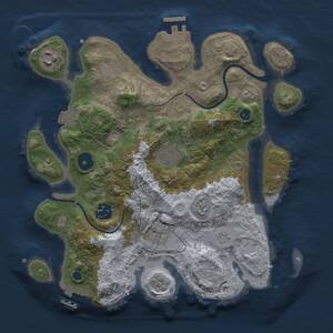 Thumbnail Rust Map: Procedural Map, Size: 3000, Seed: 265179530, 11 Monuments