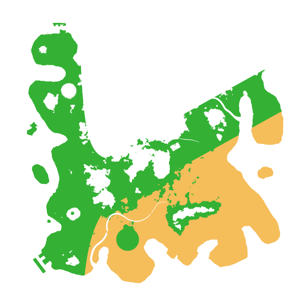 Biome Rust Map: Procedural Map, Size: 3500, Seed: 17042025