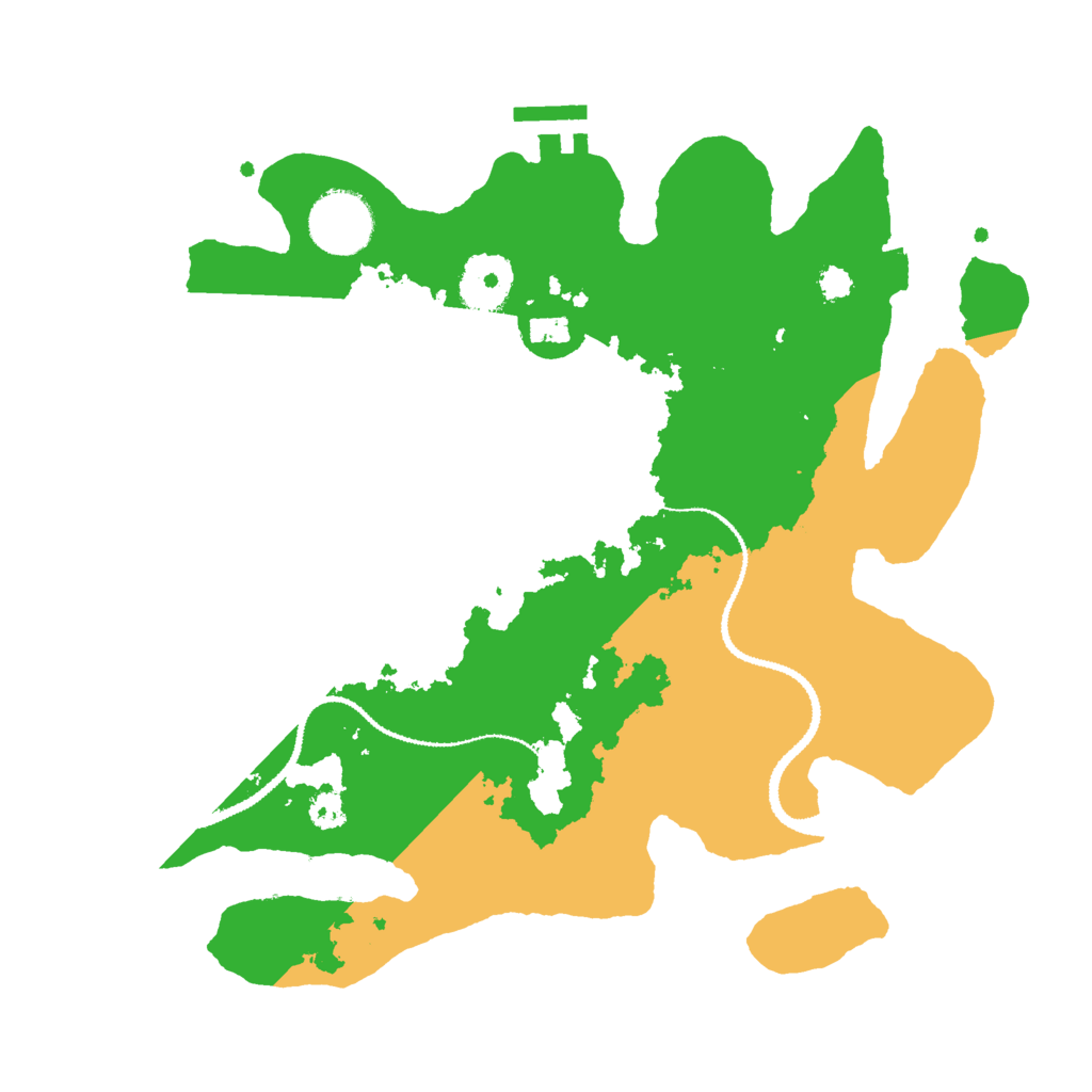 Biome Rust Map: Procedural Map, Size: 3000, Seed: 952875975