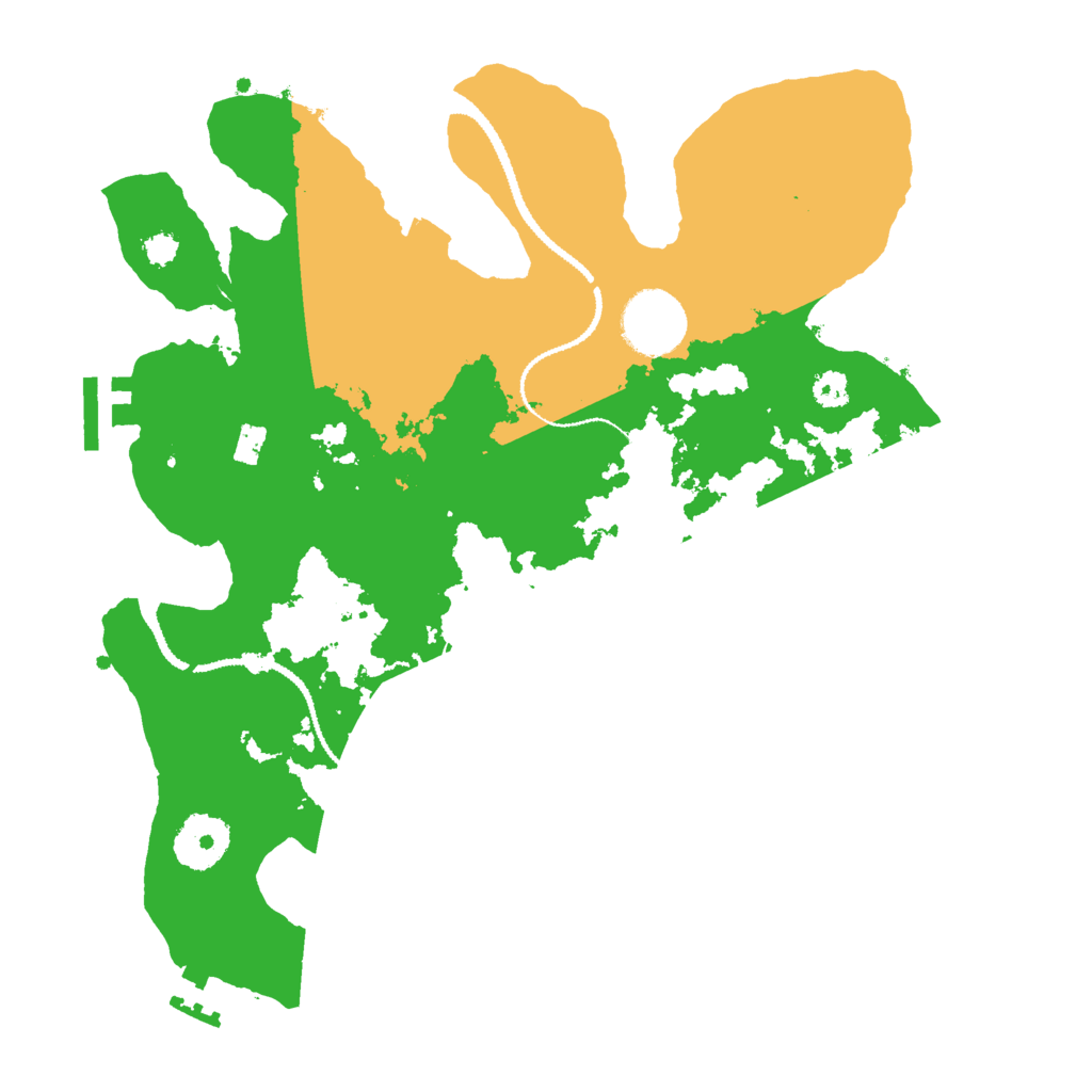 Biome Rust Map: Procedural Map, Size: 3000, Seed: 2076596925