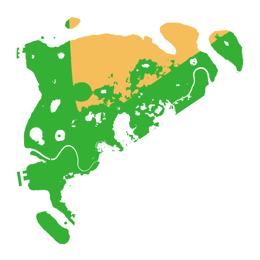 Biome Rust Map: Procedural Map, Size: 3600, Seed: 4042025