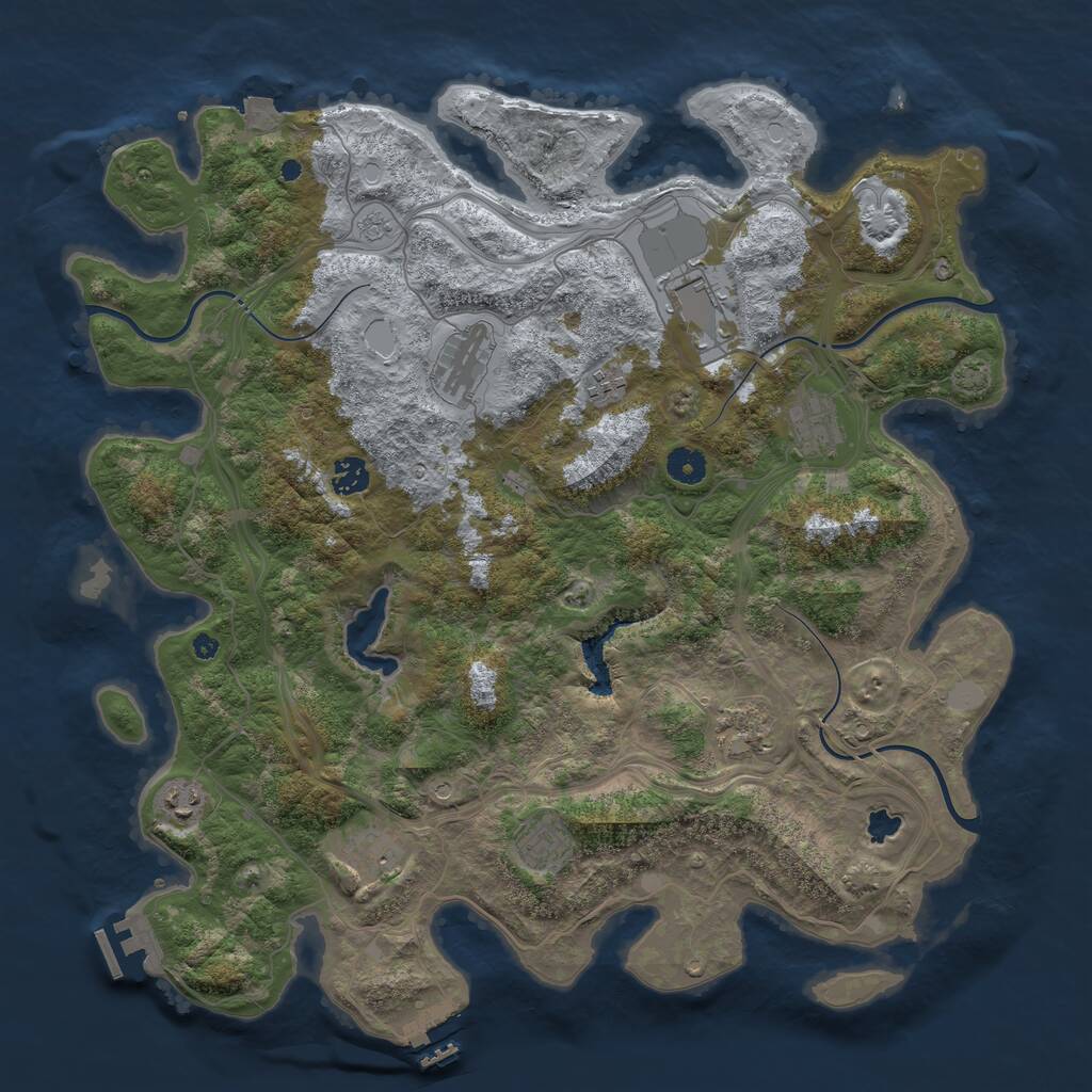 Rust Map: Procedural Map, Size: 4250, Seed: 17042025, 15 Monuments