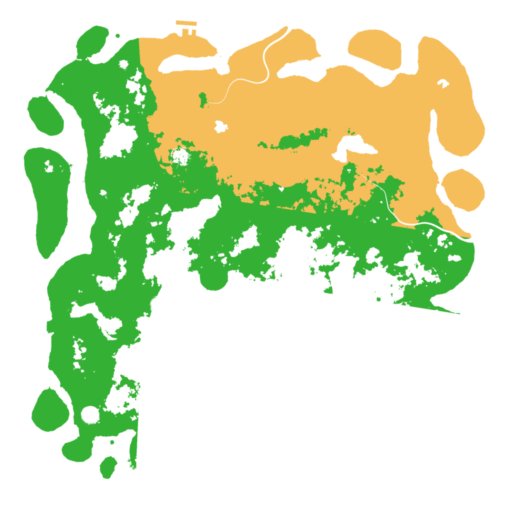 Biome Rust Map: Procedural Map, Size: 5000, Seed: 24958