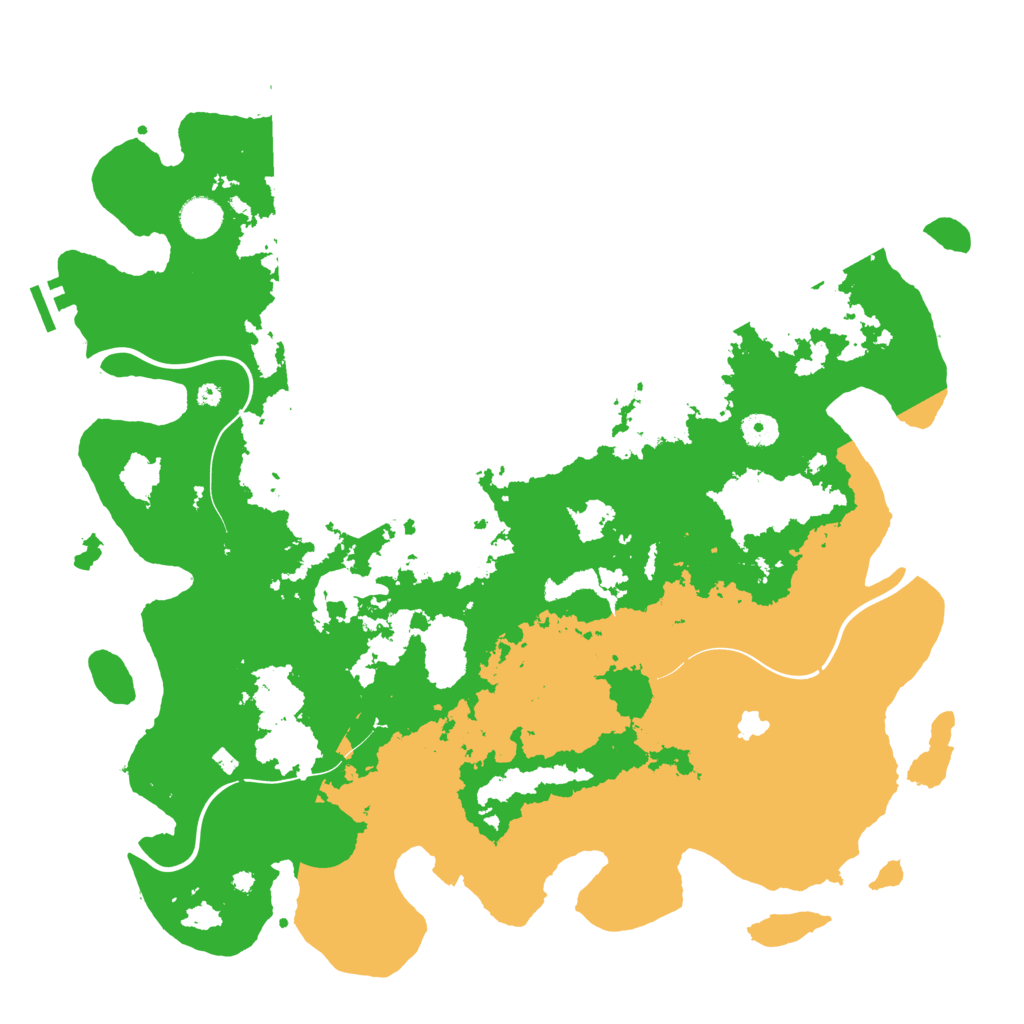 Biome Rust Map: Procedural Map, Size: 4333, Seed: 17042025