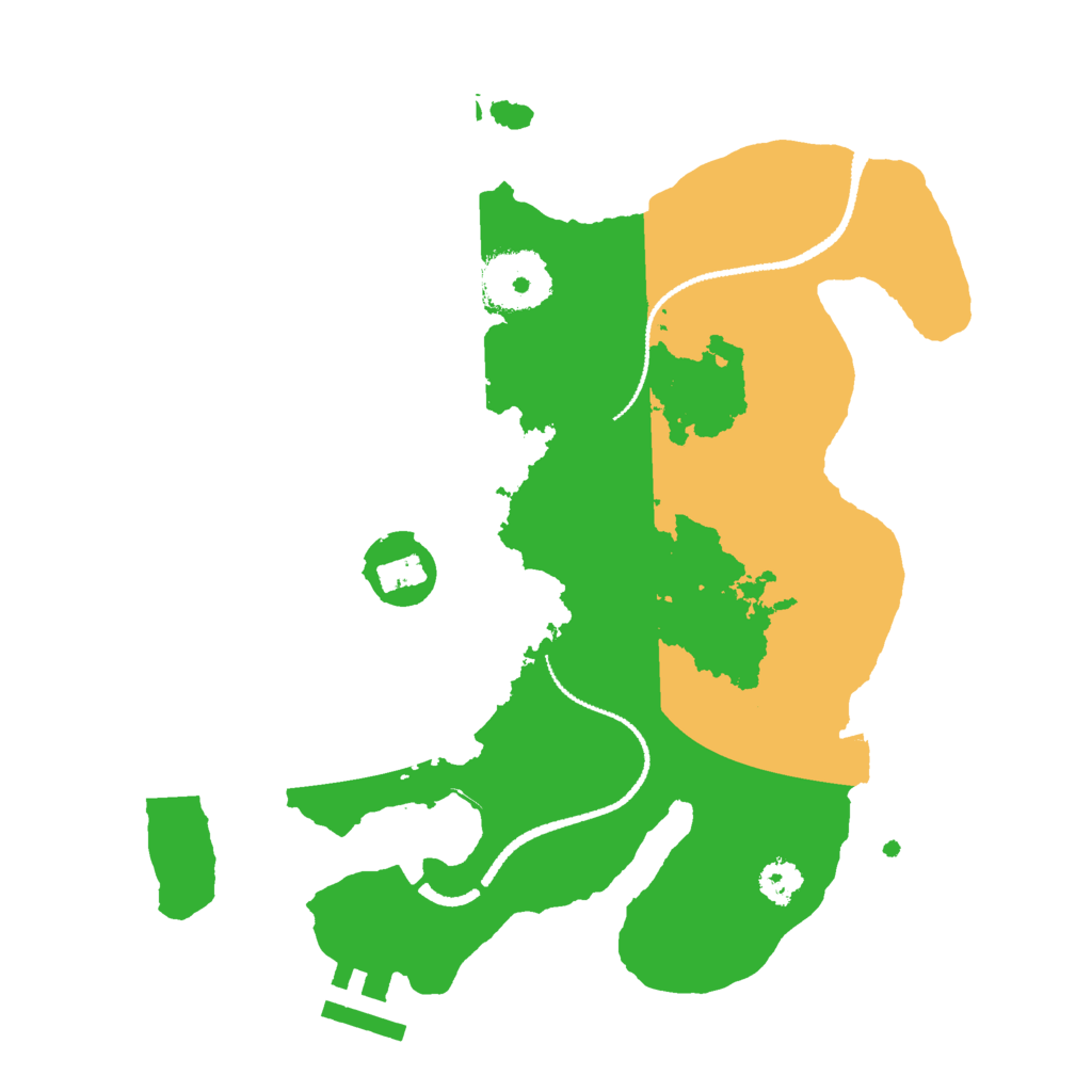 Biome Rust Map: Procedural Map, Size: 2600, Seed: 1350864061