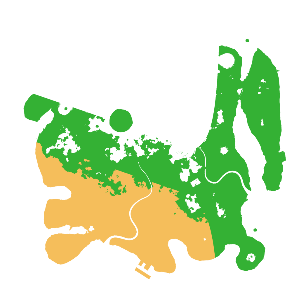 Biome Rust Map: Procedural Map, Size: 3500, Seed: 21031984
