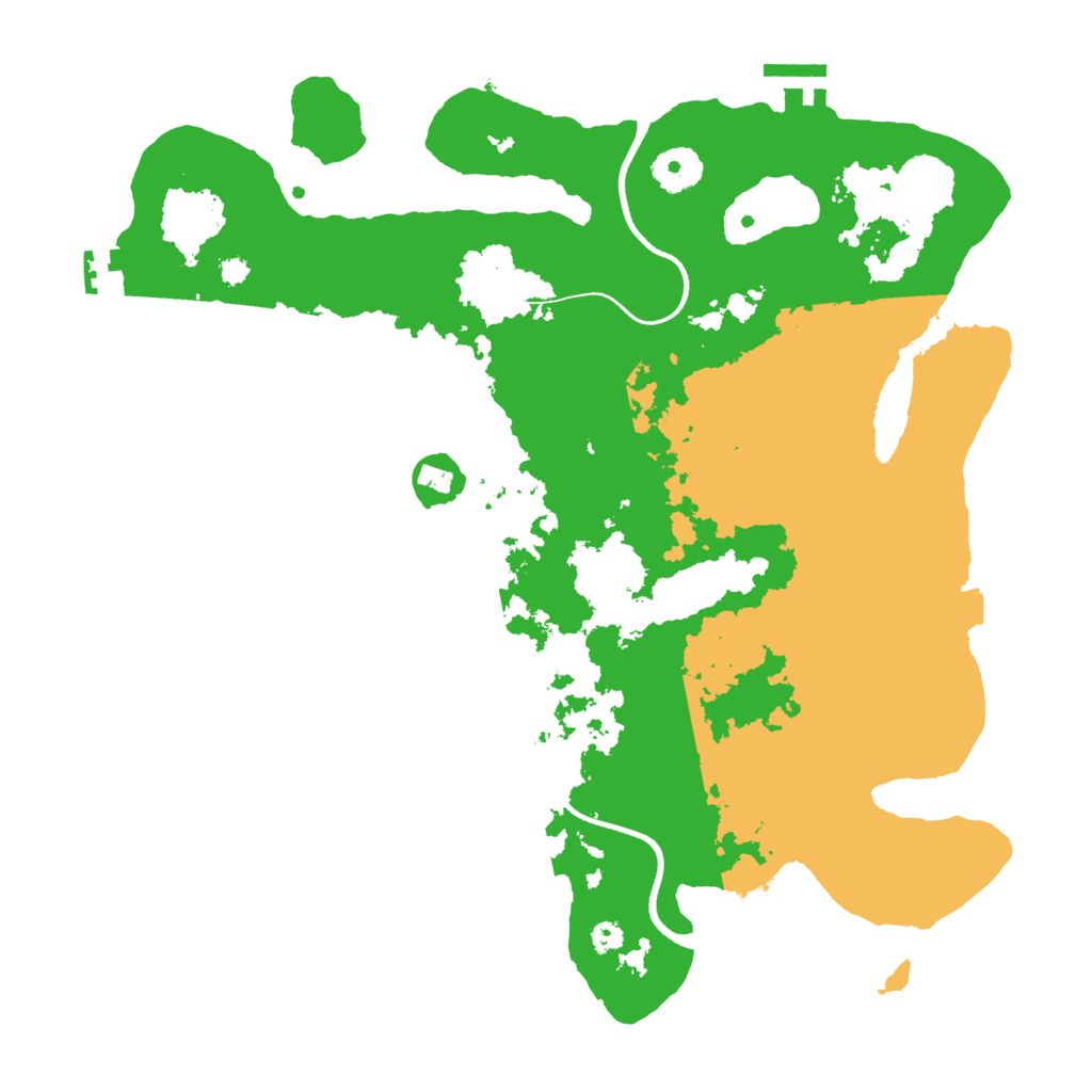 Biome Rust Map: Procedural Map, Size: 3500, Seed: 116010989