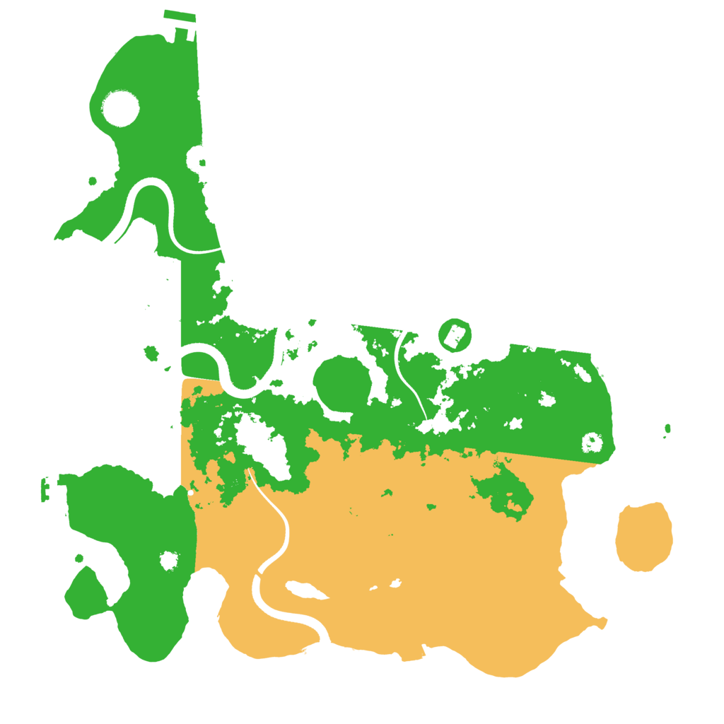 Biome Rust Map: Procedural Map, Size: 3500, Seed: 642314942