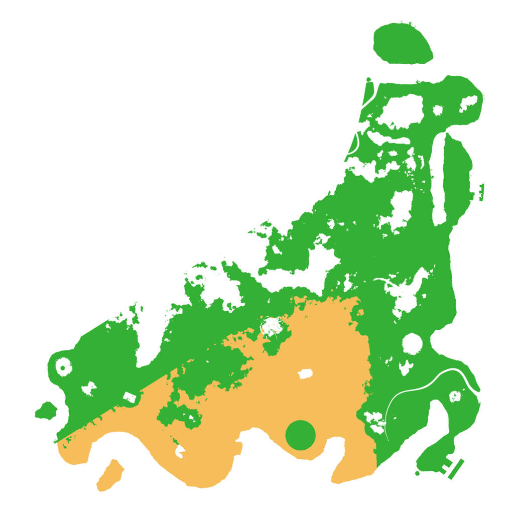 Biome Rust Map: Procedural Map, Size: 4500, Seed: 512332
