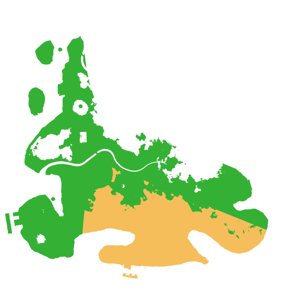 Biome Rust Map: Procedural Map, Size: 3000, Seed: 109381116