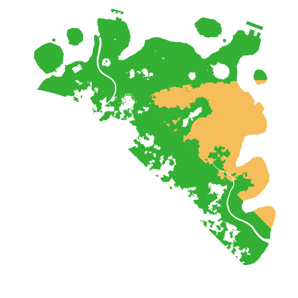 Biome Rust Map: Procedural Map, Size: 3500, Seed: 1981141418