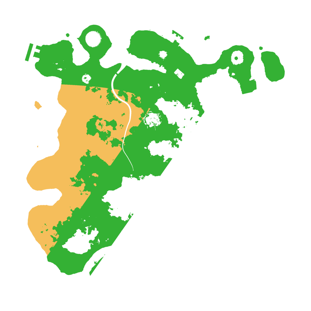 Biome Rust Map: Procedural Map, Size: 3500, Seed: 286206887