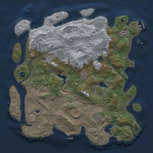 Thumbnail Rust Map: Procedural Map, Size: 4250, Seed: 2031231775, 14 Monuments