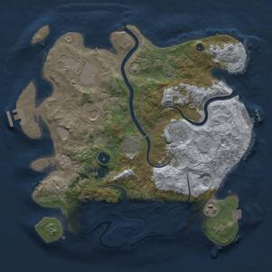 Thumbnail Rust Map: Procedural Map, Size: 3500, Seed: 307583643, 12 Monuments