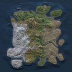 Thumbnail Rust Map: Procedural Map, Size: 3000, Seed: 2075991820, 8 Monuments