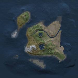 Thumbnail Rust Map: Procedural Map, Size: 2000, Seed: 912143284, 2 Monuments
