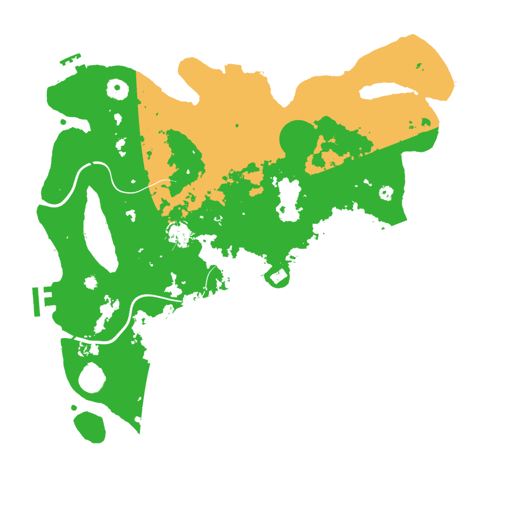 Biome Rust Map: Procedural Map, Size: 3500, Seed: 618331123