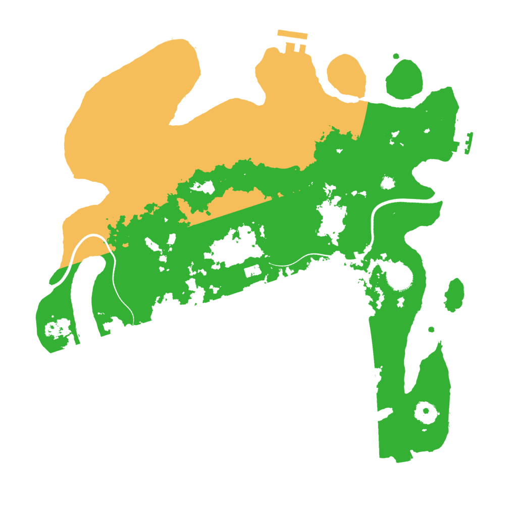 Biome Rust Map: Procedural Map, Size: 3500, Seed: 58108689