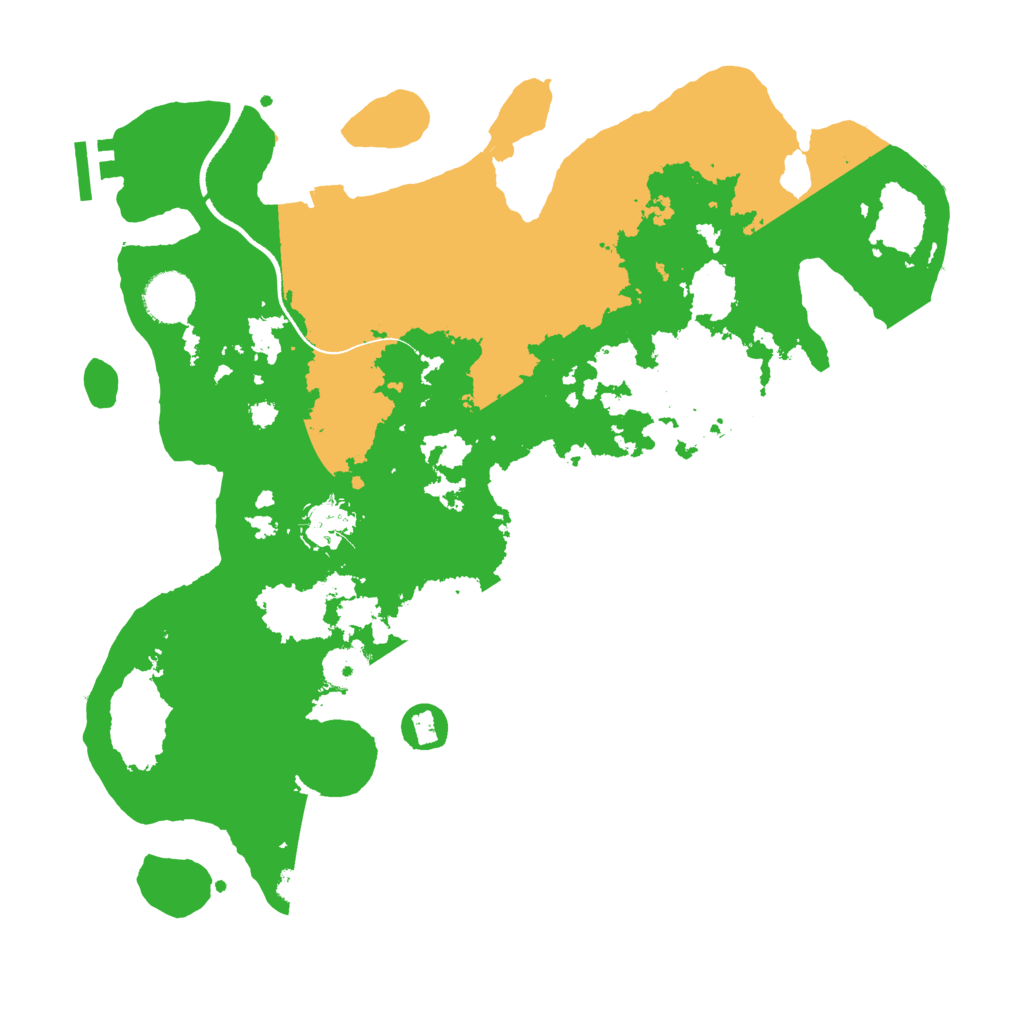 Biome Rust Map: Procedural Map, Size: 3500, Seed: 45673925