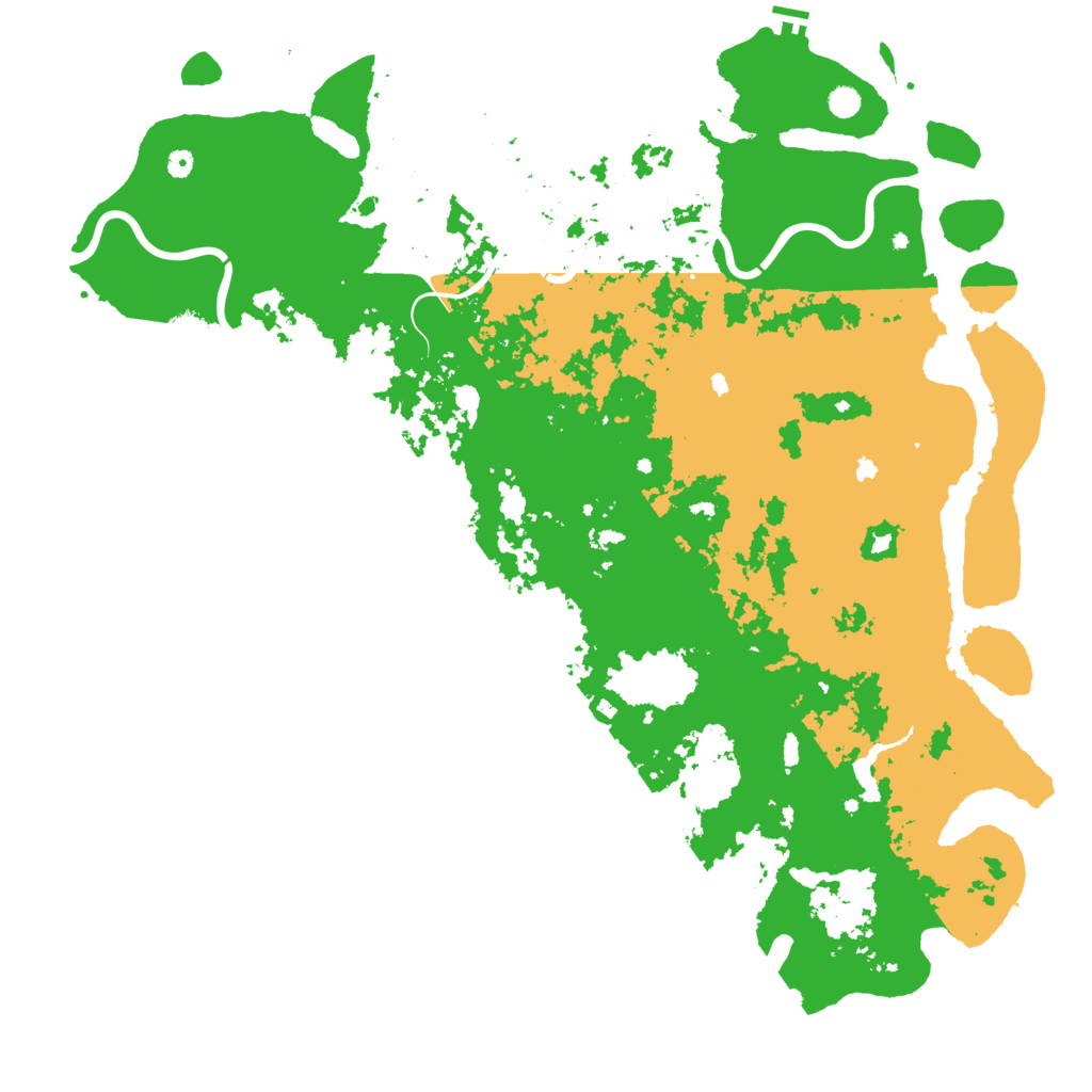 Biome Rust Map: Procedural Map, Size: 6000, Seed: 1613452446