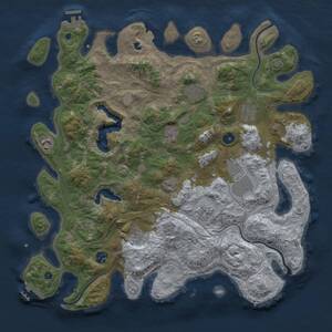 Thumbnail Rust Map: Procedural Map, Size: 4250, Seed: 175, 15 Monuments