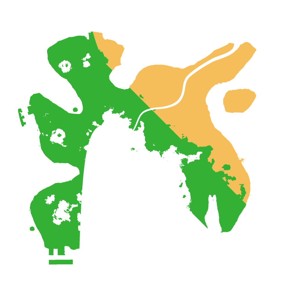 Biome Rust Map: Procedural Map, Size: 2500, Seed: 534844414