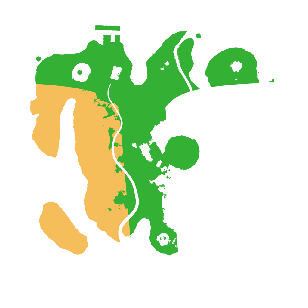 Biome Rust Map: Procedural Map, Size: 2500, Seed: 2099812580
