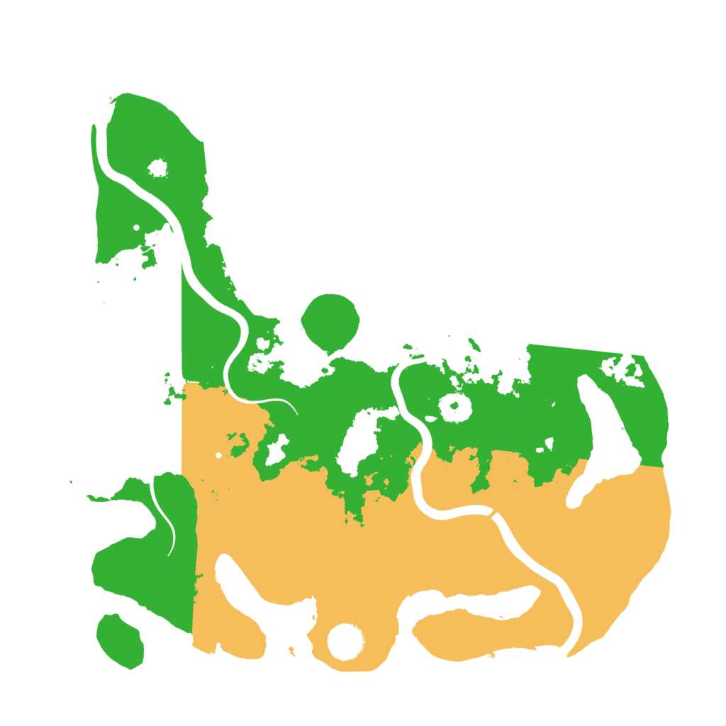 Biome Rust Map: Procedural Map, Size: 3500, Seed: 160150937