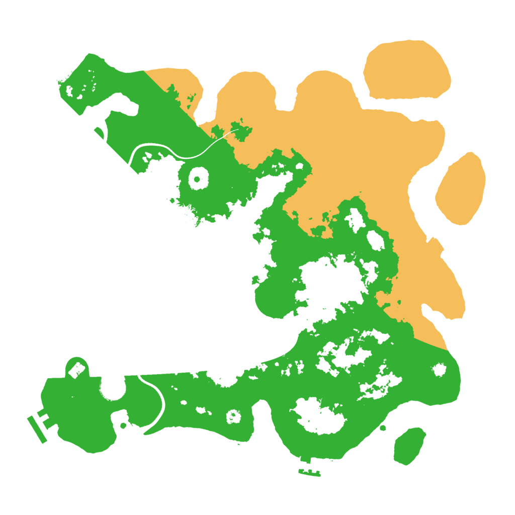Biome Rust Map: Procedural Map, Size: 3500, Seed: 485714219
