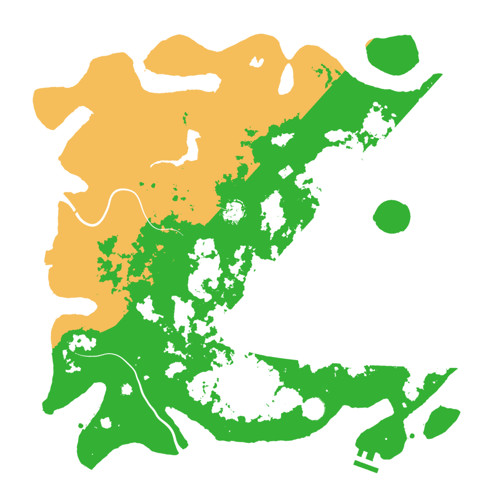 Biome Rust Map: Procedural Map, Size: 4000, Seed: 887438227