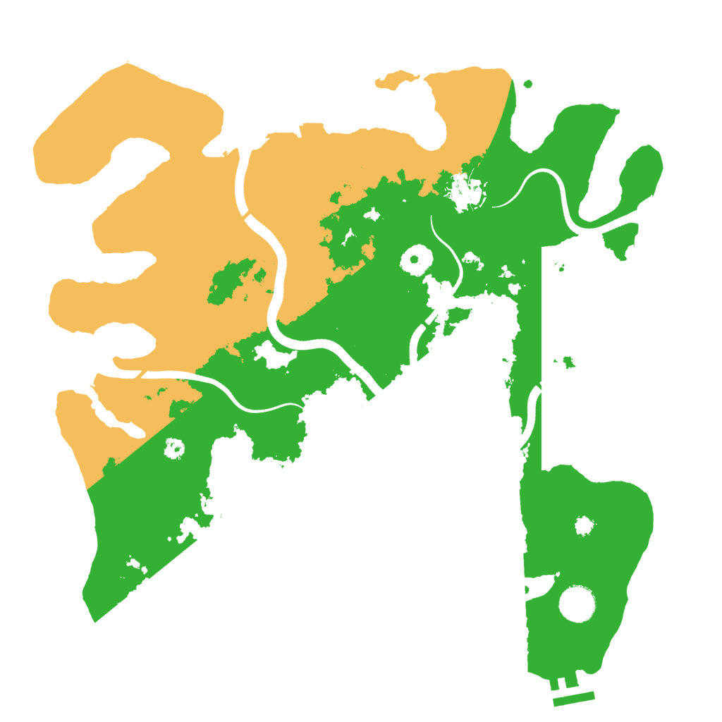 Biome Rust Map: Procedural Map, Size: 3500, Seed: 29815108