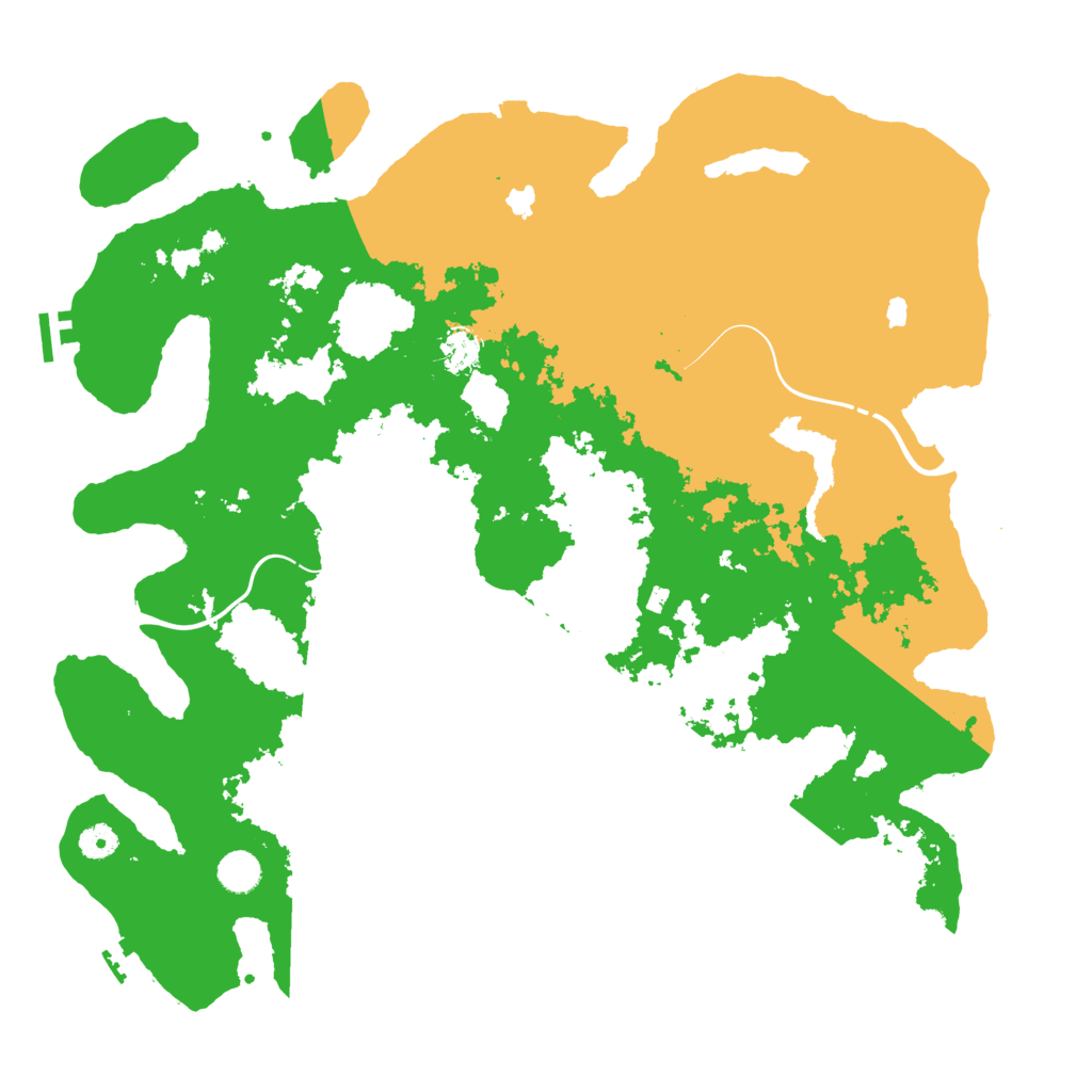Biome Rust Map: Procedural Map, Size: 4500, Seed: 474105403