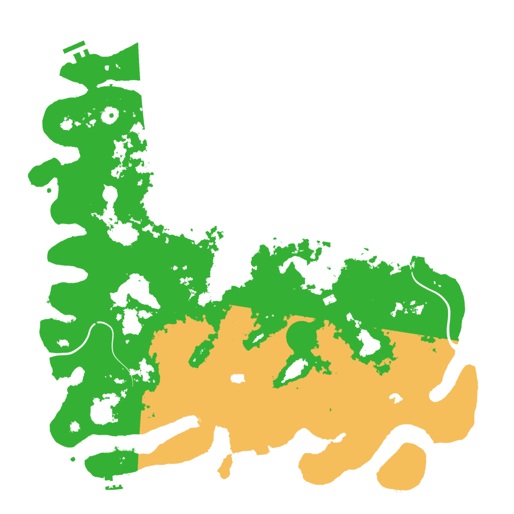 Biome Rust Map: Procedural Map, Size: 4500, Seed: 795768287