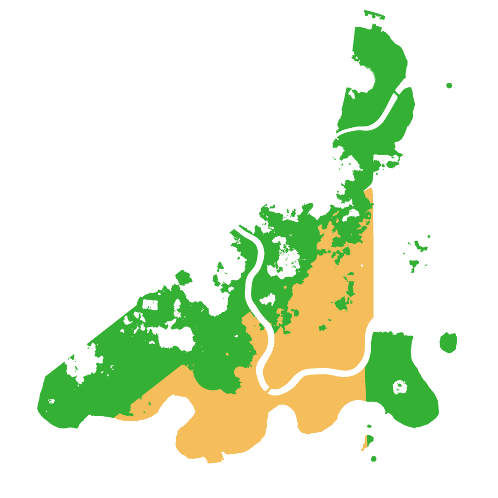 Biome Rust Map: Procedural Map, Size: 3500, Seed: 869128724