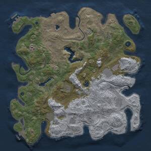 Thumbnail Rust Map: Procedural Map, Size: 4250, Seed: 5744334, 15 Monuments