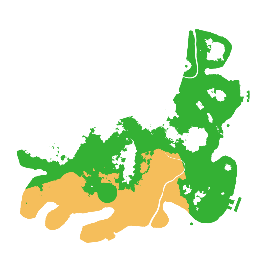 Biome Rust Map: Procedural Map, Size: 3500, Seed: 1734477437
