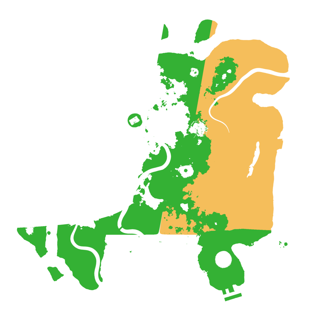 Biome Rust Map: Procedural Map, Size: 3600, Seed: 990339