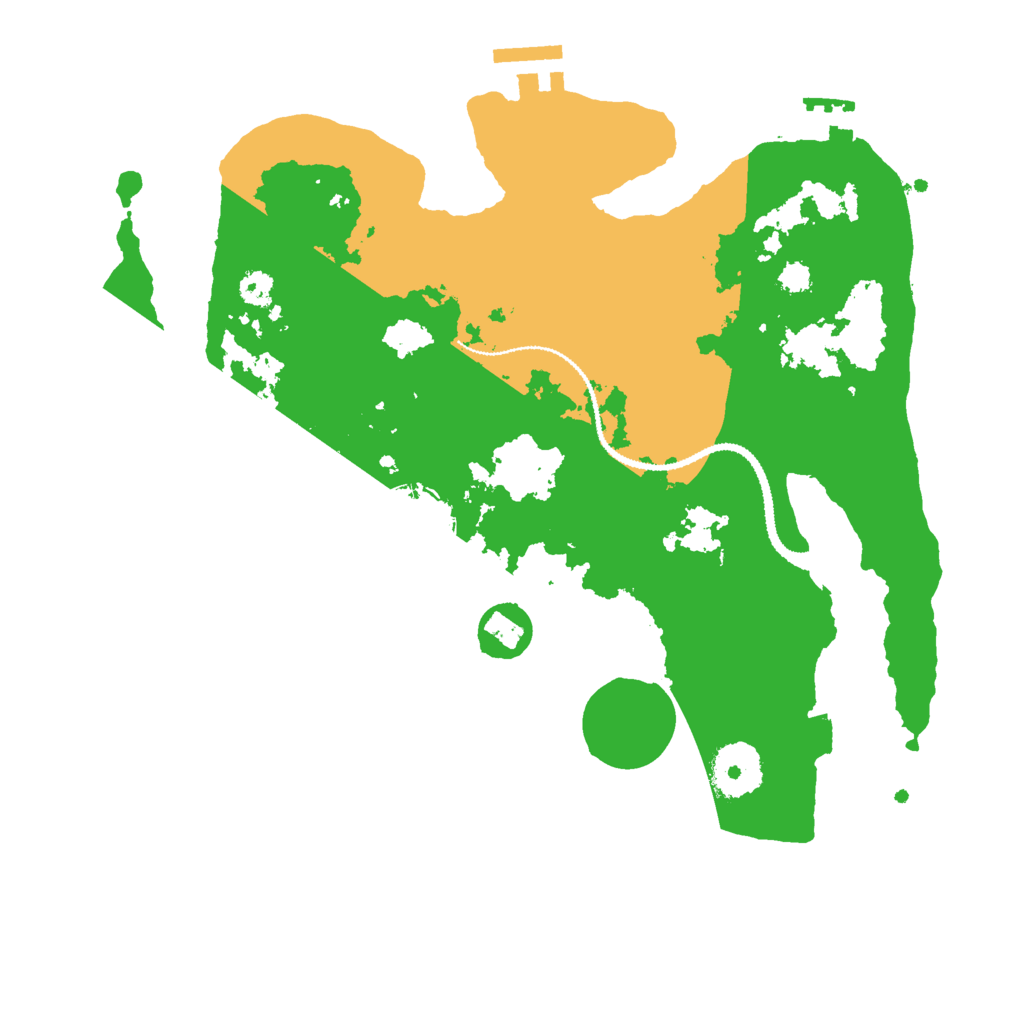 Biome Rust Map: Procedural Map, Size: 3000, Seed: 1461245157