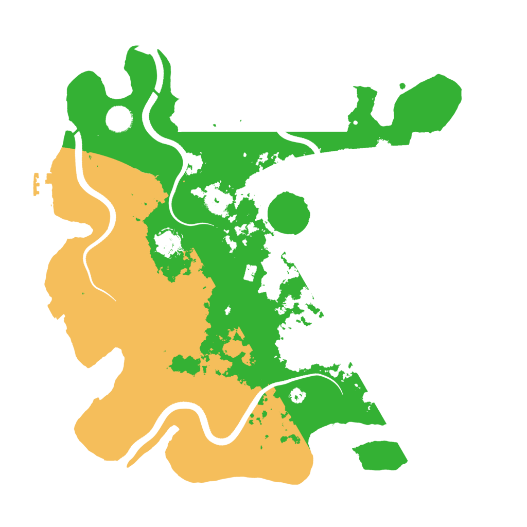 Biome Rust Map: Procedural Map, Size: 3500, Seed: 1132192