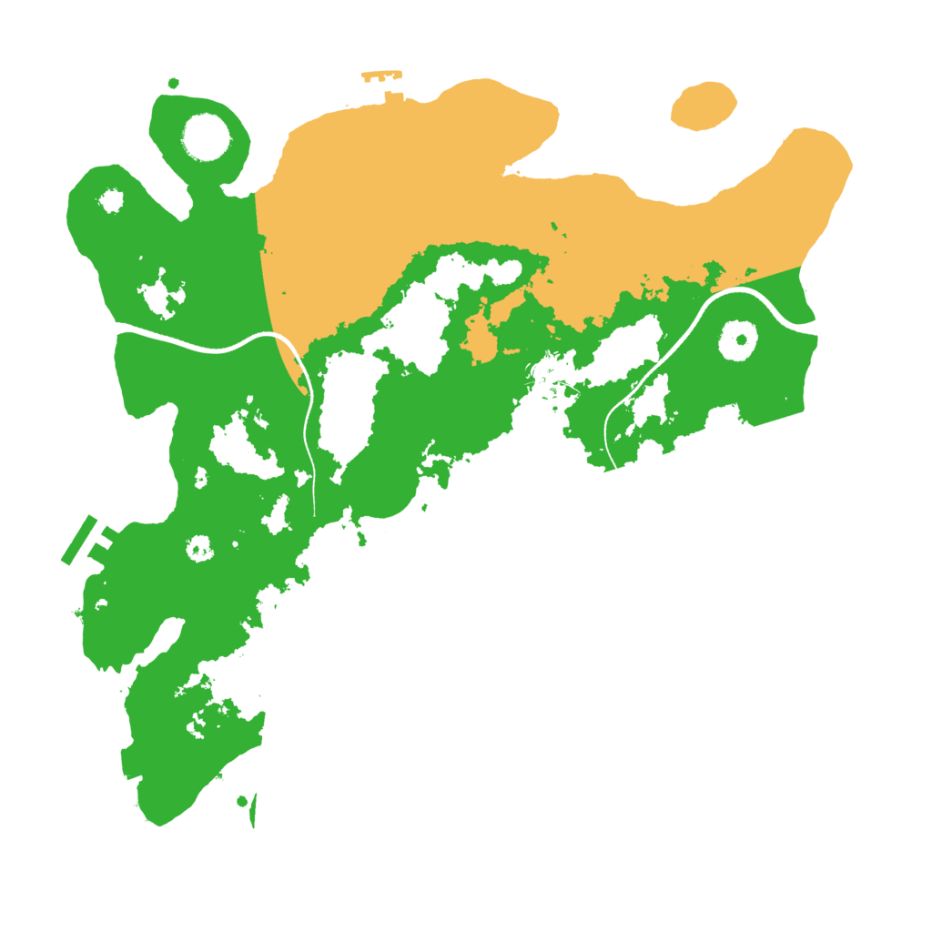 Biome Rust Map: Procedural Map, Size: 3500, Seed: 1954998086