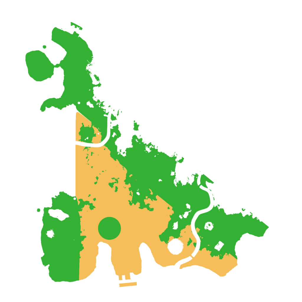 Biome Rust Map: Procedural Map, Size: 3500, Seed: 1608751167