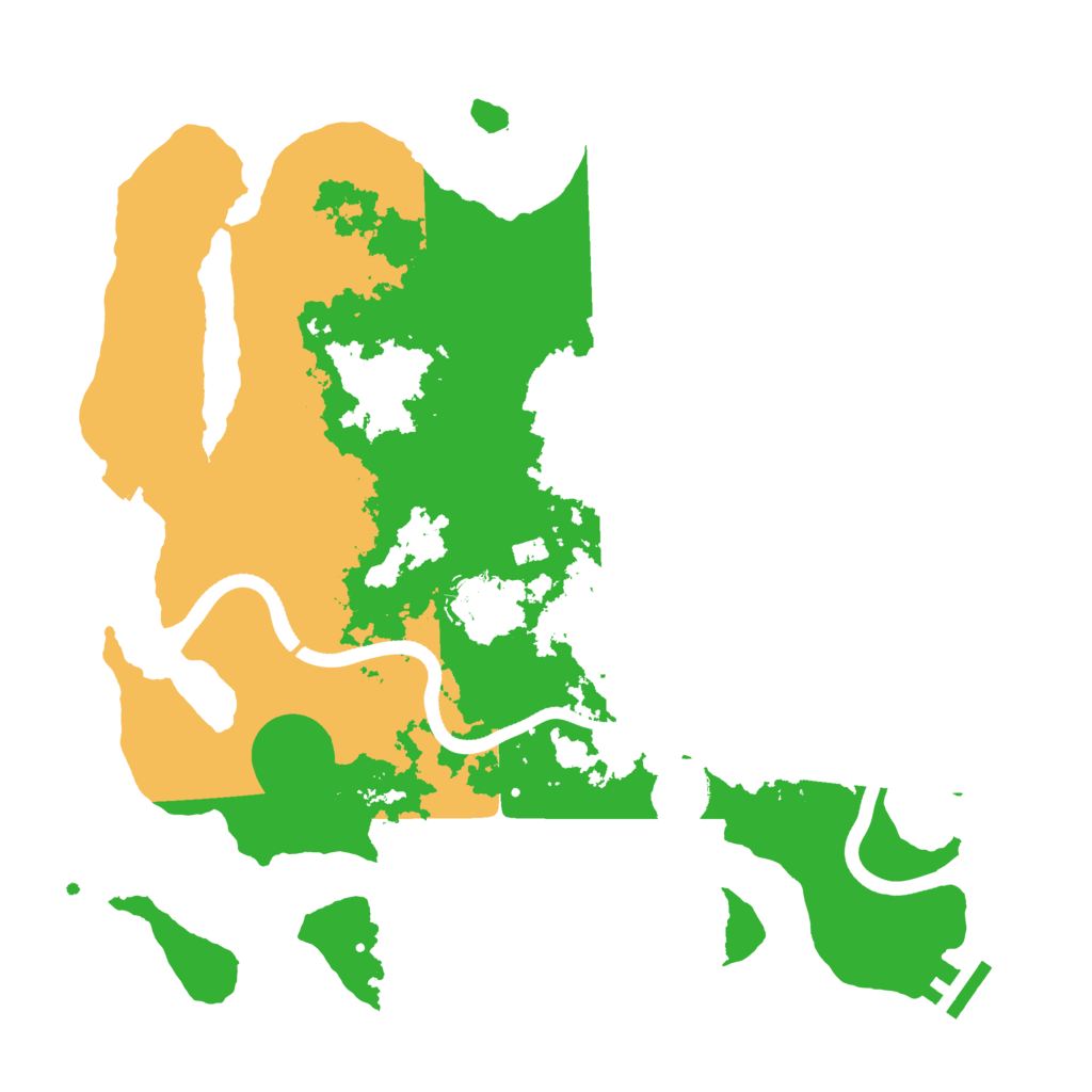 Biome Rust Map: Procedural Map, Size: 3500, Seed: 1423042751