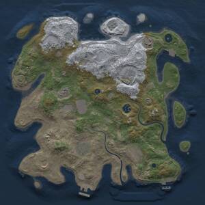 Thumbnail Rust Map: Procedural Map, Size: 3750, Seed: 1791201431, 15 Monuments