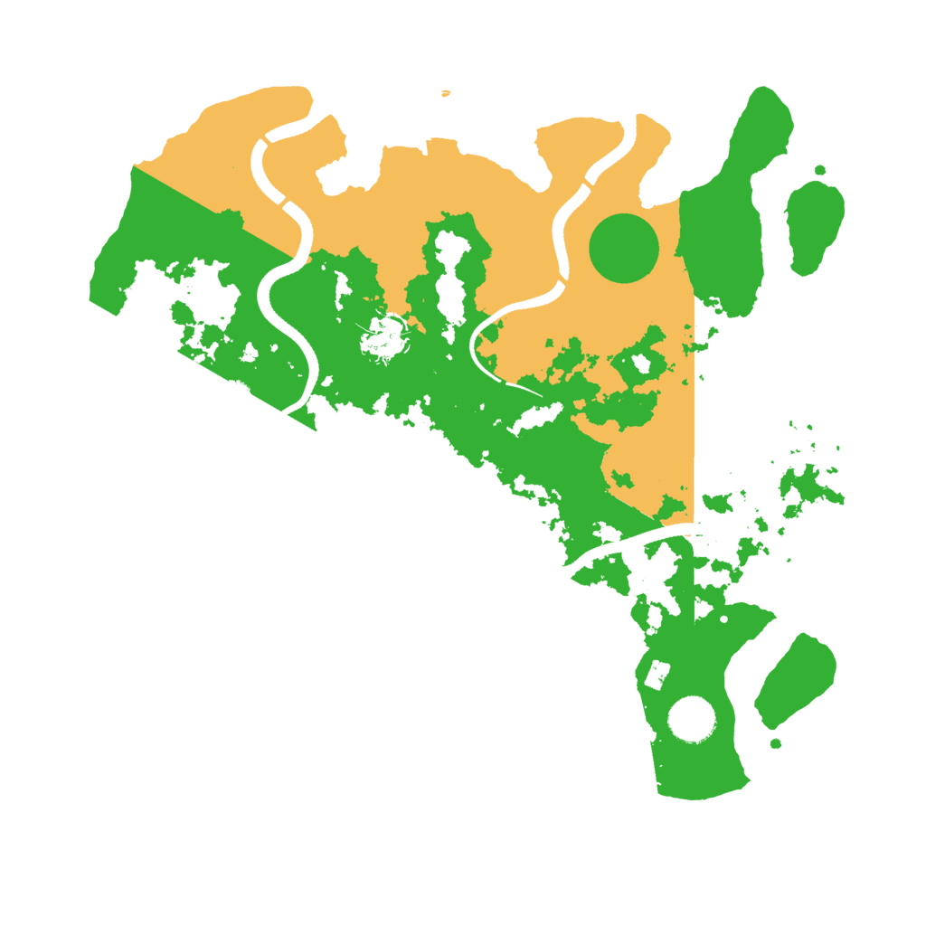 Biome Rust Map: Procedural Map, Size: 3500, Seed: 1487394282