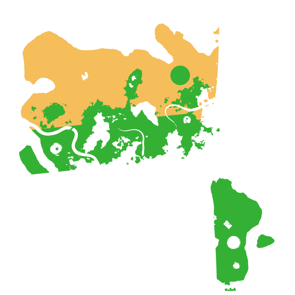 Biome Rust Map: Procedural Map, Size: 4000, Seed: 45647